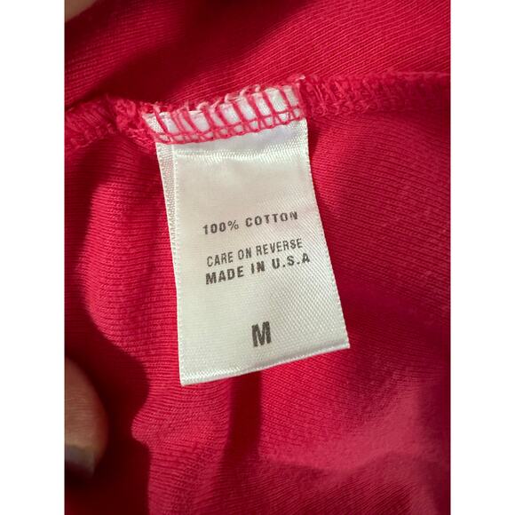 Barbara Lesser | Crochet Top Pink Cotton Sundress | Size Medium - Picture 9 of 12